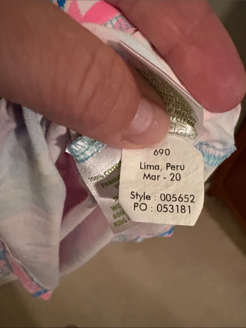 Lilly Pulitzer Multicolor Floral Shift Dress - Pink & Blue large like new - Picture 5 of 5